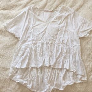 Zara white oversized shirt